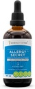 Allergi Secret Alkohol- Free Extract, Tinktur, Glycerit Rosemary, Mullein Leaf, Marshmallow, Stinging Nettle, Eyebright. Allergi / kapacitetsstøtte (4 FL OZ)