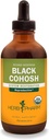 Herb Pharm Certified Organic Black Cohosh Liquid Extract for Female Reproductive System Support - 4 Ounce