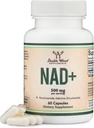 Double Wood Kosttilskud NAD Anti Aging & Cell Regeneration Mead124; 500mg af 95% Pure NAD + Per Serving, 30 Day Supply Mead124; Svarende til Nicotinamid Riboside Mead124; Tredjeparts testet, Vegan Safe, Non- GMO