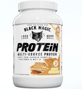 Black Magic Multi- Source Whey Protein Powder - Whey, Egg, Casein Complex med enzymer & MCT 's Keto, Lavsukker Pre / Post Workout Honey Graham Crackers Flavor 24g 2 LB, Pack of 1
