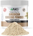 AKI amerikansk Ginseng pulver med 4% Ginsenosider - Ideel med kaffe, Drikkevarer Ligesom Smoothies (4oz / 113g)