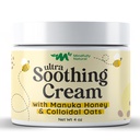 Ultra Soothing Colloidal Oatmeal Cream with Manuka Honey - Eczema Cream for Kids and Adults - Steroid Free Anti Itch Lotion for Dry & Itchy Skin Relief with Natural and Organic Ingredients