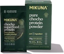 Mikuna Chocho Superfood Protein, Plant-Based Protein Powder, Travel Packs - Vegan, Gluten Free, 3g Net Carbs or Less, and Bioavailable, Non-Isolate (8 Servings, Pure Chocho)