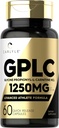 Carlyle GPLC Supplement 1250mg | 60 Capsules | Glycine Propionyl-L-Carnitine | Advanced Athlete Formula |Non-GMO, Gluten Free
