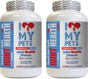 I LOVE MY PETS LLC Joint Supplements for Cats - Cats Joint Health with Turmeric - Powerful Formula - VETS Choice - Calcium Supplement for Cats - 2 Bottles (120 Treats)