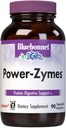 Bluebonnet Nutrition Power- Zymes, Protein fordøjelsesstøtte *, Soy- Free, Gluten- Free, Dairy- Free, 90 Vegetabilske kapsler, 90 Servering