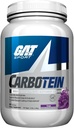 GAT SPORT Carbotein High-Performance Glycogen Loader, 50 Servings (Grape)