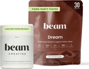 Beam Dream Sleep Powder & Creatine Bundle, Tredjeparts Testet Natural Sleep Aid & Recovery Supplement med mikroniseret Creatin Monohydrat, Unflavored Pure Creatin Powder for Muscle Strength, Energy