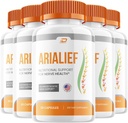 Arialief kapsler, Arialief Advanced Supplement, Alle naturlige formel til at opretholde sunde niveauer, maksimal styrke Daglig formel, Arialif Anmeldelser (5 pakke - 300 kapsler)