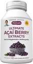 ANDREW LESSMAN Ultimate Açai Berry Udtrækker 60 kapsler - Levere Standarded, Antioxidant Rich, Beneficial Acai Berry Komponenter. High- Potence Blend. Beskyttende stoffer. Ingen tilsætningsstoffer