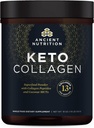 Ancient Nutrition Keto Collagen Powder Drink Mix, Keto Diet Supplement with MCT, Hydrolyzed Collagen Peptides to Support Healthy Skin and Joints, 30 Servings, 19 oz (Packaging May Vary)