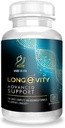 Actif Longevity Advanced Support med 20 Faktorer - Non-GMO, 2 Måned Supply, Made in USA
