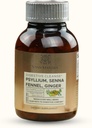 Fordøjelseskapsler - 1200mg Psyllium, Senna, Fennel, Ingefær Extract - 60 Greve, Natural fordøjelse & Health Support, Gentle tarm Movement Aid - Vegansk formel for balanceret Gut sundhed