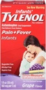 Tylenol Infants' Pain + Fever Oral Suspension Grape Flavor - 1 oz, Pack of 3