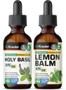 BIO KRAUTER Holy Basil tinktur 2 Fl. Oz. & Lemon Balm tinktur 2 Fl. Oz.