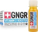 + GNGR D-vitamin Booster - Tropical Immunity Booster Edition Cold- Pressed Ginger Shot med Ananas, Passionsfrugt, Orange, Gurkemeje & Vitamin D3. Mood, Immunity & Energy. 2 fl oz (Pack of 12)
