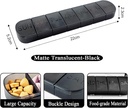 Pill Organizer Stor, Ugentlig 7-dag Vitamin sag Dispenser, Matte Black, Rejse Medicin Pill Box Holder Container for Medicin, Medicin og Min, Kosttilskud, Fiskeolie, Kapsler, Tablet