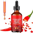 Aeluro Cayenne Drops, Aeluro Cayenne Pepper Extract, 60ml Cayenne Pepper Drops, Cayenne Pepper Liquid Drops Metabolisme Boost