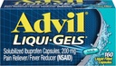 Advil Liqui- Gels Flydende fyldte kapsler, 200 mg - 160 ct, pakning med 2 stk.