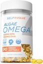 Alger Omega 3 1.500mg - Vegansk tillæg med Patenteret Livets Omega 3 - Høj dosis EPA & DHA - Bedre end Fish Oil - Understøtter hjerte, hjerne, fælles sundhed - 90 Vegansk Softgels