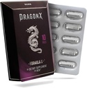 DRAGONX Sølv Mand tillæg for Stamina, Styrke, energi, Endurance og drev. Hurtig fungerende, lang levetid Formel 124; 10 kapsler