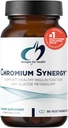 Designs for Health Chrom Synergy - Non- GMO Chrom Nicotinat Glycinate Chelate Supplement med vanadium, D-vitamin, mangan, zink + taurin - kanel pulver Base (90 kapsler)