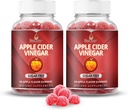 BeLive Apple Cider Vineddike Sukker Gratis Gummies - Great for fordøjelse og sund kost - Gluten Free, Ingen Glucose Syrup, ACV Gummies Alternativ til kapsler og drikke (120 Ct) - 2 Pack