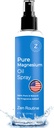 Pure Magnesium Oil Spray - 8oz (Single) - USP Grade - Magnesium Oil for Feet, Krop, Muskler & Ben Cramps - Topical Magnesium Glycinate, Aceite de Magnesio, Organic Magnesium Chloride - Made in USA