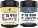 Left Coast Performance Keto Vanilla MCT Collagen Powder and Keto Unflavored MCT Collagen Powder
