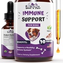 Hundeimmunstøtte - immunstøtte til hunde - Hundeimmunforsvar og allergi supplement - Hundeimmunbooster - Hundeimmunboost - Hundeimmunsupport - Hundeimmunsupport - 1 fl oz