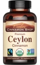 Ceylon Cinnamon Shop Organic Ceylon Cinnamon (100% certificeret) Supplement, 90 Kapsler