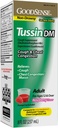 GoodSense Tussin Cough Syrup DM, Raspberry Flavor, Effective Relief for Cough and Chest Congestion, Thins Mucus, 8 Fl Oz