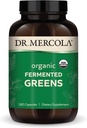 Dr. Mercola Organic Fermented Green, 30 Servere (180 kapsler), Kosttilskud, Understøtter immunsundhed, Non- GMO, Certified USDA Organic