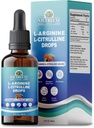 L-Arginine L-Citrulline Drops Liquid, L-Arginine for Men with Boron and Zinc, High Absorption L-Arginine L-Citrulline Supplements, Sublingual Liquid L-Arginine 1000 mg,Vegan, Non GMO, 60ml