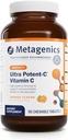 Metagenics Ultra Potent-C Chewable - 250 mg Buffered Vitamin C with Bioflavonoids, L-Lysine & L-Cysteine - Immune & Antioxidant Support - Non-GMO, Gluten-Free - Natural Orange Flavor - 90 Tablets