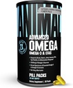 Animal Advanced Omega 3 Fedtsyrer - 3500mg EPA DHA Fish Oil Omega 3 tillæg til kvinder og mænd høj potens Blend med CLA GLA ALA for hjerne hud øje immunforsvar fælles sundhed 30 Pill pakker