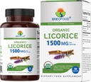 Brieofood Organic Lakrids 1500mg, 45 Servering, Vegetarisk, Gluten Gratis, 90 Vegetariske tabletter