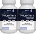 Neuro Tonix Advanced Formula for Memory and Focus Supplement - 2 Packs NeuroTonix 120 Capsules (Pills)