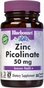 Bluebonnet Nutrition Zinkpicolinat, Hormonal & Immunation, Prostate Health, Hud, Vegan, Non GMO, Gluten, Soy & Milk Free, Kosher, Hvid, 50 Greve