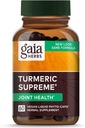 Gaia Herbs Turmeric Supreme Joint Health - Joint Support Supplement - with Quercetin, Black Pepper, Boswellia, Ginger Root, Curcuminoids, & More - 60 Liquid Phyto-Capsules (15-Day Supply)
