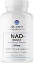 DR. Formand EMIL NUTRITION NAD + Boost - Nicotinamid Riboside Supplement for Longevity, Sund Aging & Cellular Regeneration - NAD tillæg med med Berberine, L- Theanine & Niacin - 30 - Day Supply