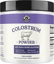 Colostrum Powder - USA Sourced Bovine Colostrum til mennesker til immunforsvar, Gut Health, Muscle Recovery - Enkelt Ingrediens, Ingen tilsætningsstoffer, Græs Fed, Non- GMO Colostrum Supplement for kvinder og mænd