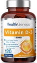 Vitamin D-3 10000 IU 120 Softgels - High-Potency in Extra Virgin Olive Oil Non-GMO Soy-Free Supports Strong Bones Immune Health