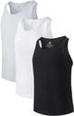 DAVID ARCHY Mænds Tank Top Bambus Rayon Undershirts Tank Shirt Fugt -Wicking A-Shirt til mænd, 3 eller 5 Pack