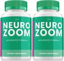 (2 Pack) Neuro Zoom Brain Boost Supplement, Neuro Zoom Advanced Memory Support Formel, Neuro Zoom Pills Nootrop at reducere Brain Fog, Neuro Zoom til Boost Memory, NeuroZoom Anmeldelser (120 kapsler)