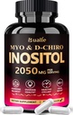 Bualle Myo- Inositol & D- Chiro Inositol Supplement (40: 1) Blend to Support Hormone Balance for Women