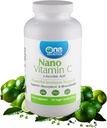 En Planet Nano Vitamin C - Vand Opløselige Vitamin C for Mænd og Kvinder, Natural Non- GMO Vitamin C for Immunstøtte, God Absorption & Biotilgængelighed, Vitamin C små kapsler, 120 Kapsler