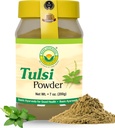 BASIC AYURVEDA Tulsi Powder - 7.05 Oz (200g) Beeg 124; Holy Basil Leaf Powder for te, hudpleje & Hår Beeg 124; Understøtter Detox, Natural Energy, Daily Balance