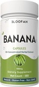 Banankapsler 500 mg 12, koncentreret 10: 1 ekstrakt 124; Musa paradisiaca 124; Natural Herbal Support 124; Non- GMO, Gluten- Free, No Fillers or Additives (180 Count (Pack of 1))