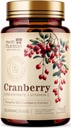 Cranberry Pills Supplement 25,000mg - Fresh Cranberry Ækvivalent Powder Extract with Vitamin C & E - Urinary Tract Health Support, Cran Berry Fruit, Sugar Free Formel, Flasket i USA - 120 Kapsler